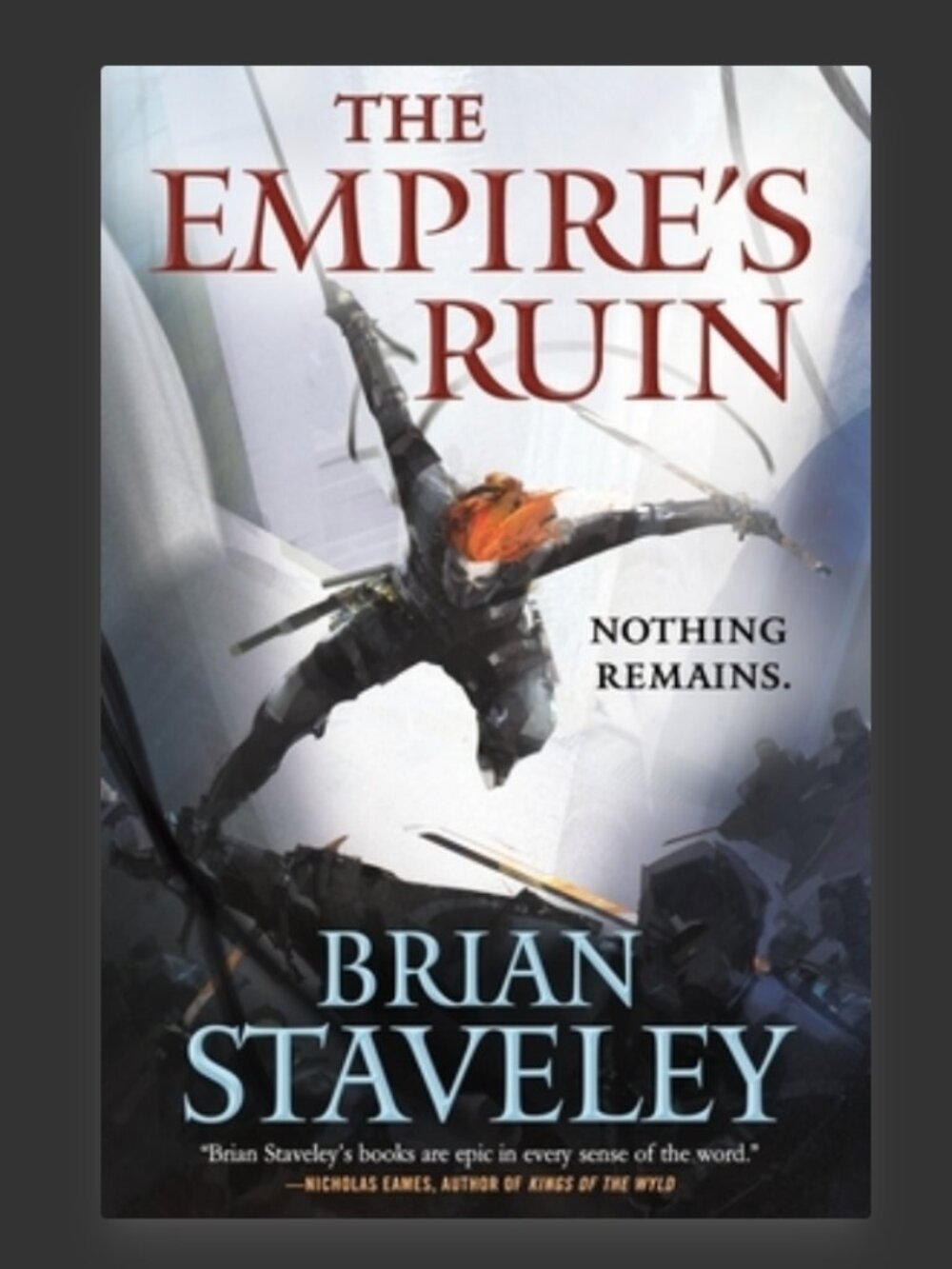 2/$10 The Empire's Ruin by Brian Staveley